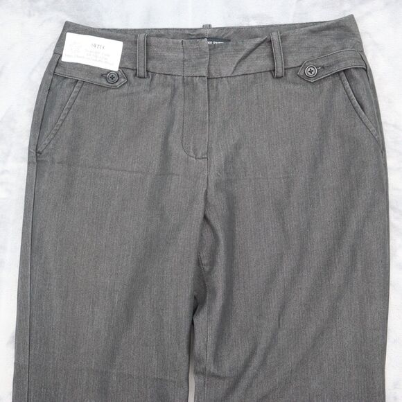 Larry Levine Pants Womens 6P Black Petite Stretch Straight Leg Slash Pockets - Picture 9 of 14